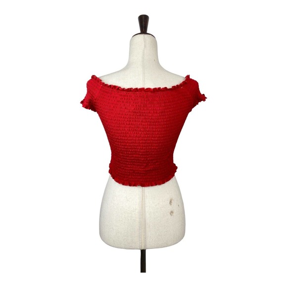 Rue21 Ruched/Ruffle Crop Top Medium NWT - Picture 2 of 4